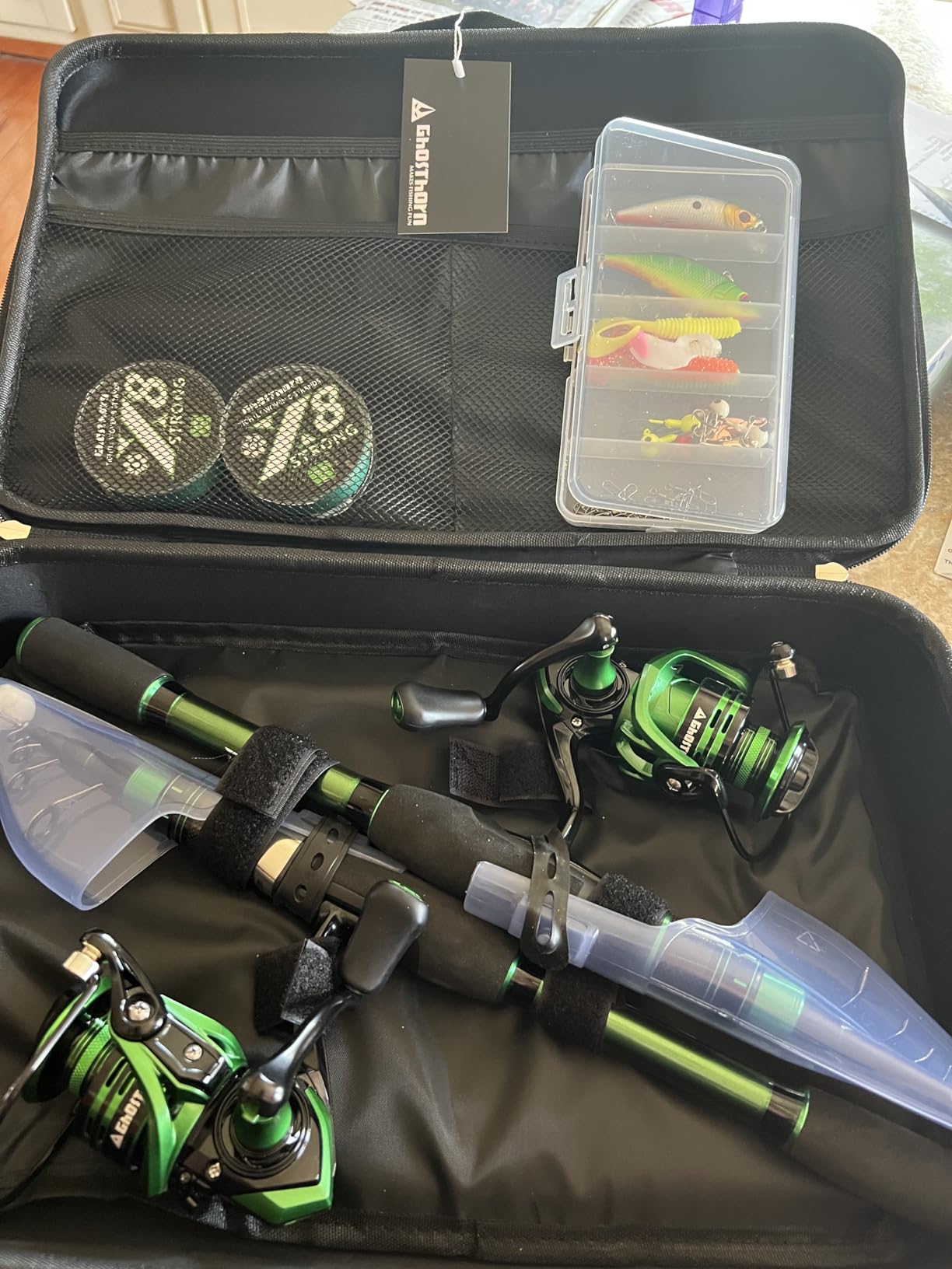 Ghosthorn Telescopic Fishing Rod and Reel Combo,Spinning Travel Kit customer photo 2