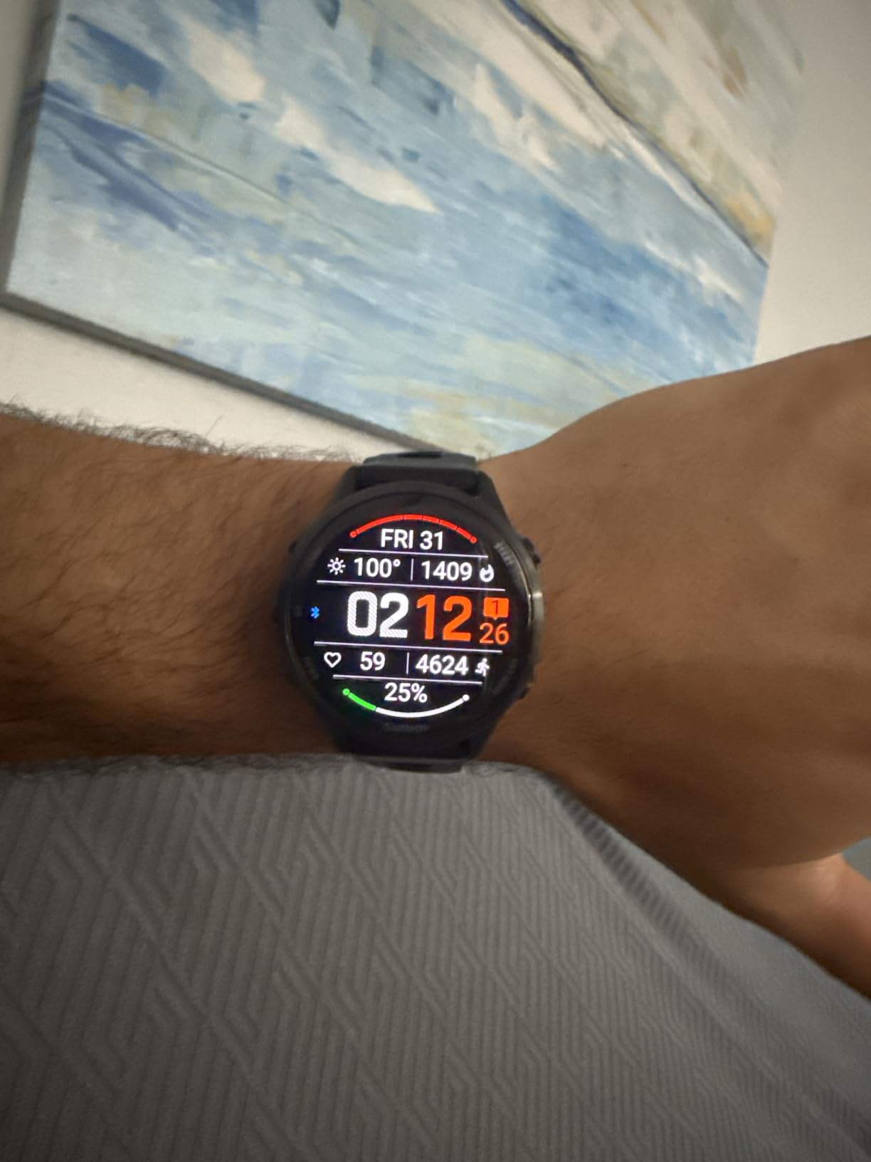 Garmin Forerunner® 970, 47mm, Carbon Gray DLC Titanium, Black/Whitestone customer photo 2