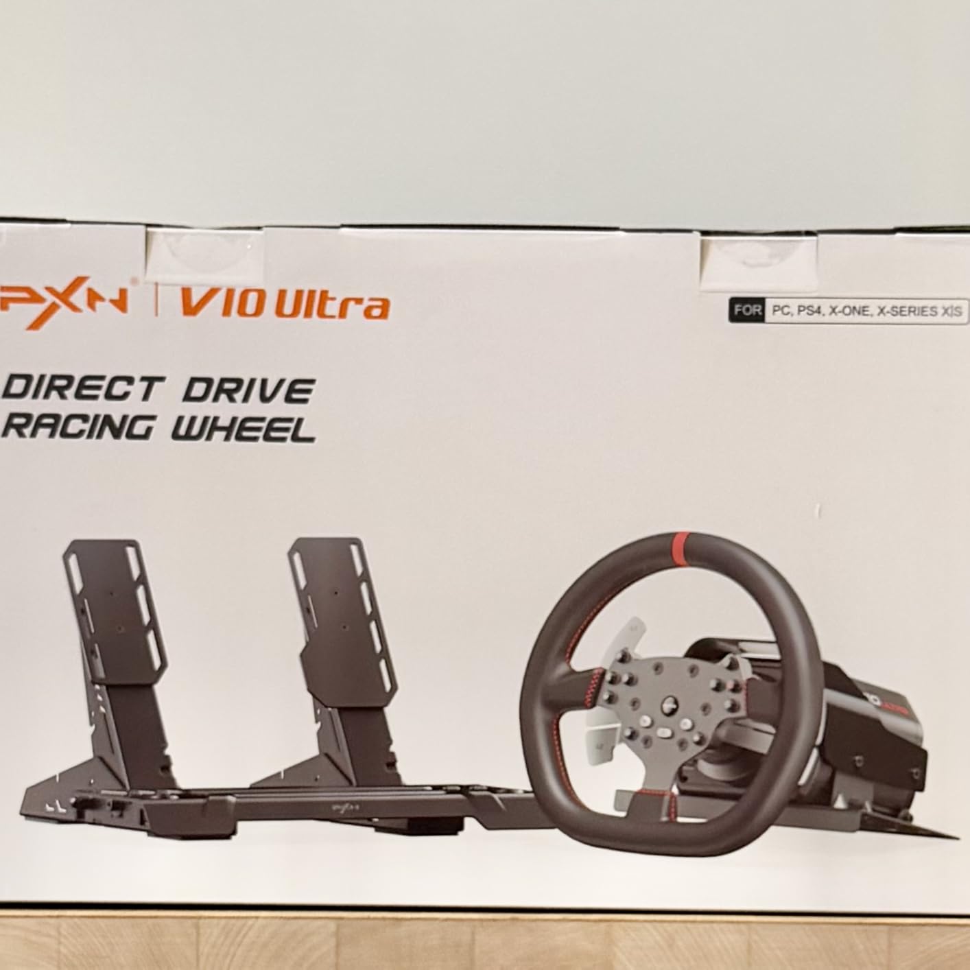 PXN V10 Ultra Direct Drive Racing Wheel, 3.2Nm Force Feedback customer photo 1