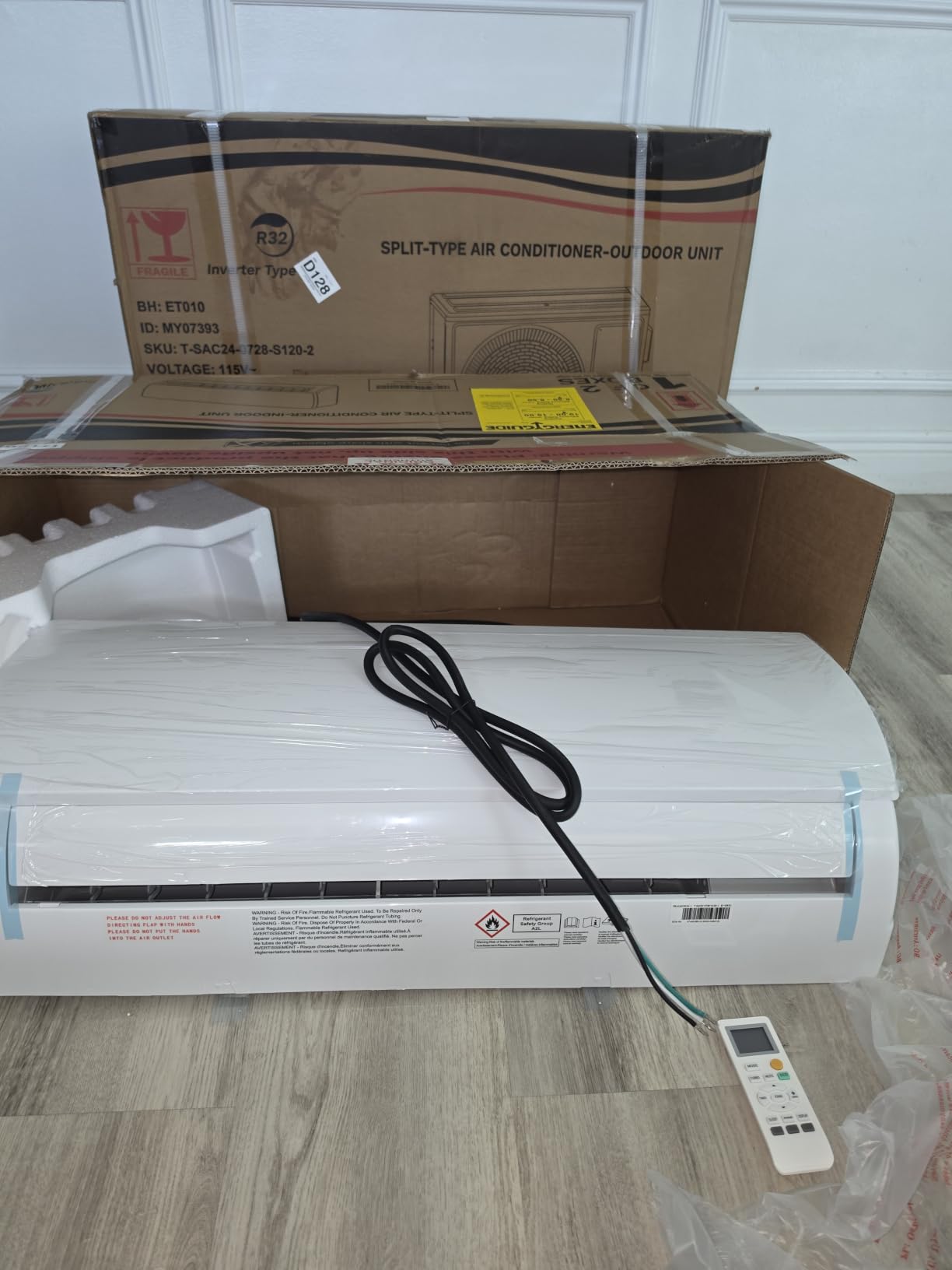 Manastin 12000BTU Mini Split AC & Heating System, 19 SEER2, 115V | High‑Efficiency Wall‑Mounted Ductless Inverter AC Unit with Heat Pump, Dual Cooling & Heating up to 750 Sq. Ft. customer photo 1