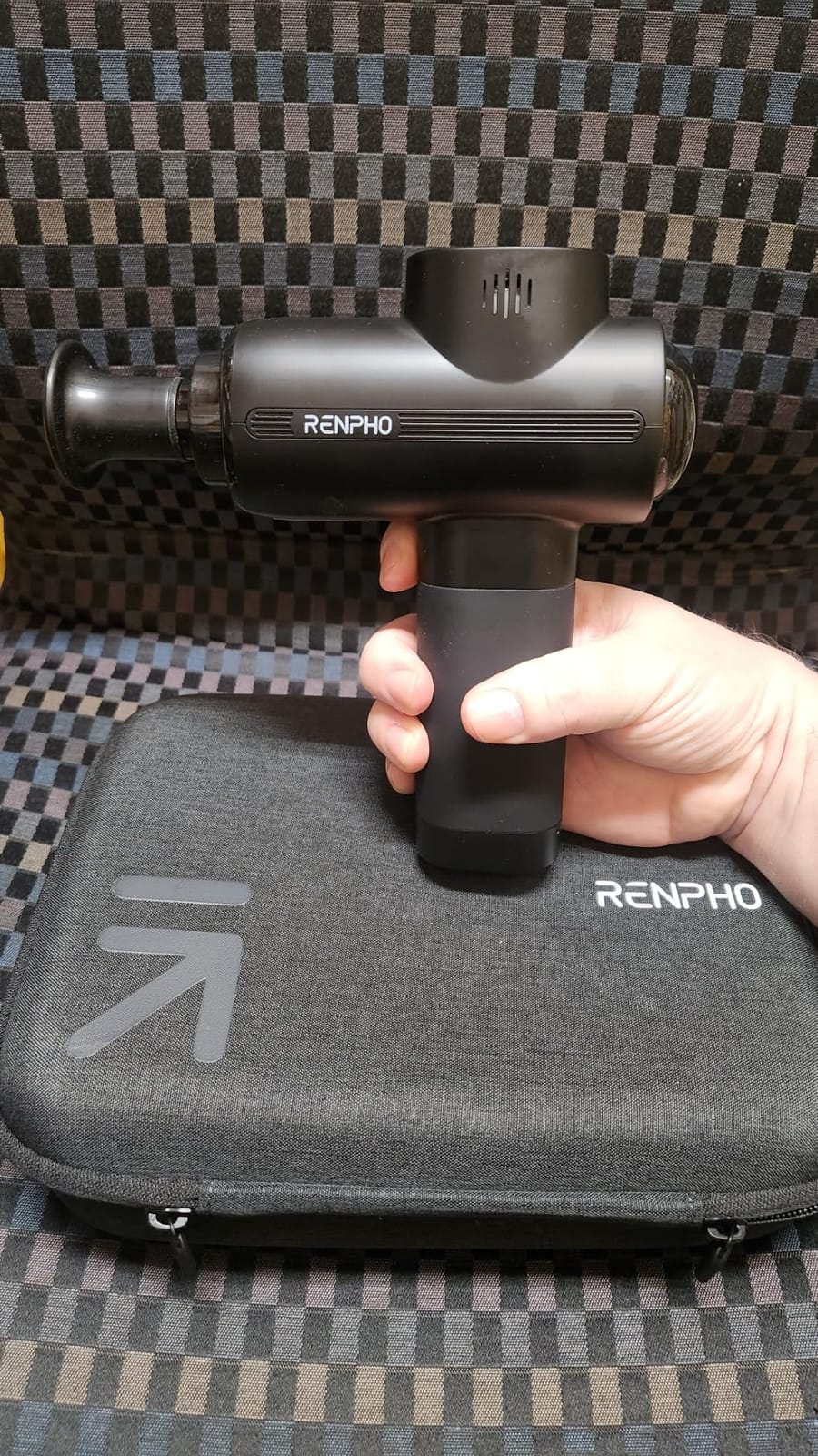 RENPHO Ascend Massage Gun, Adjustable 6-12mm Amplitude customer photo 1