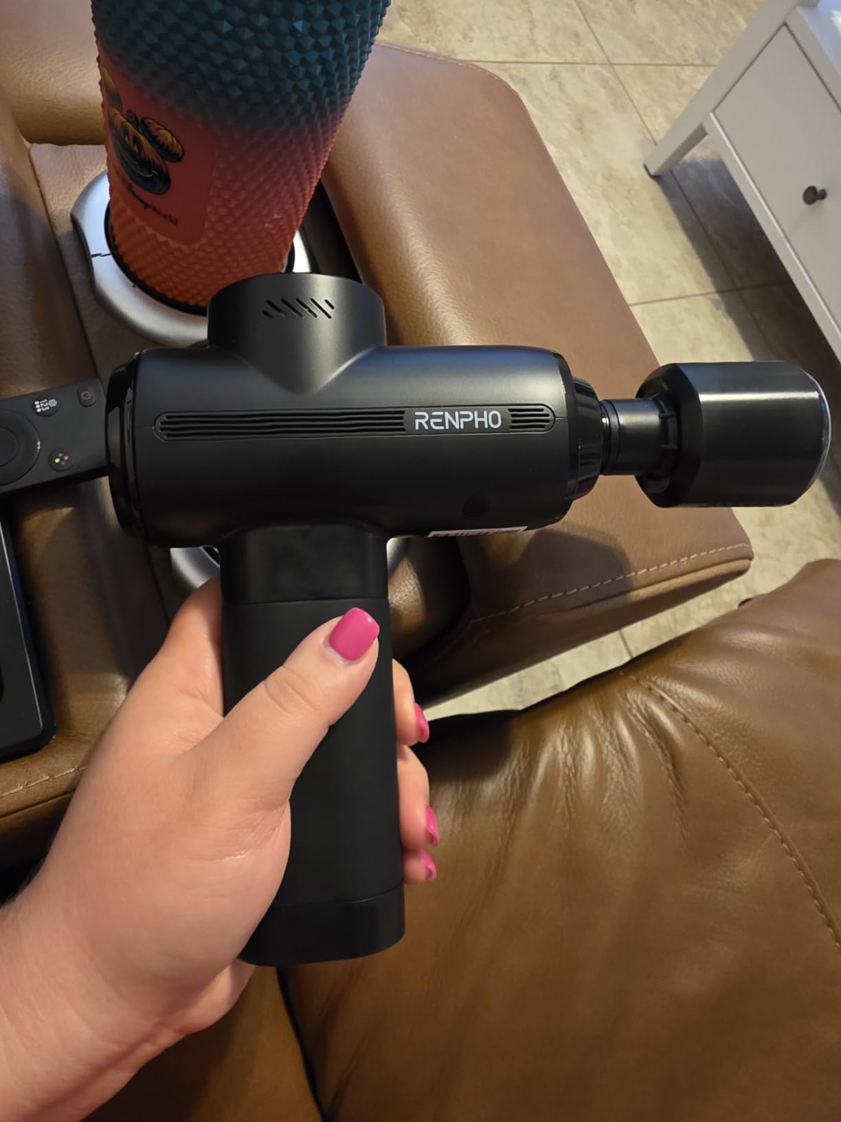 RENPHO Ascend Massage Gun, Adjustable 6-12mm Amplitude customer photo 2