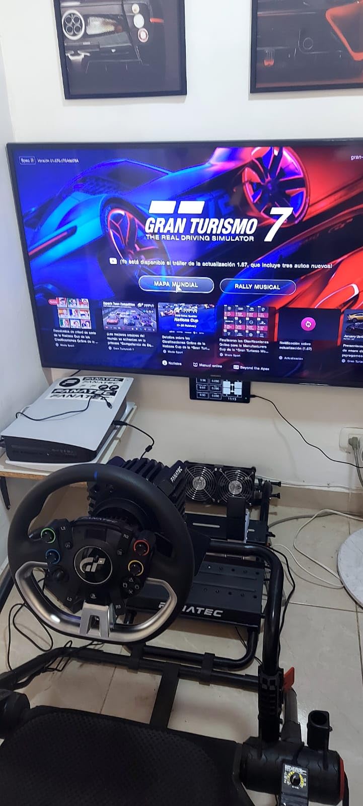 Fanatec Officially Licensed Gran Turismo DD Pro PlayStation Sim Racing Steering Wheel, Base and Pedals – Polyphony Digital Wheel, 5 Nm FluxBarrier Direct Drive, 2-Pedal Set for PC, PS5, PS4 customer photo 2