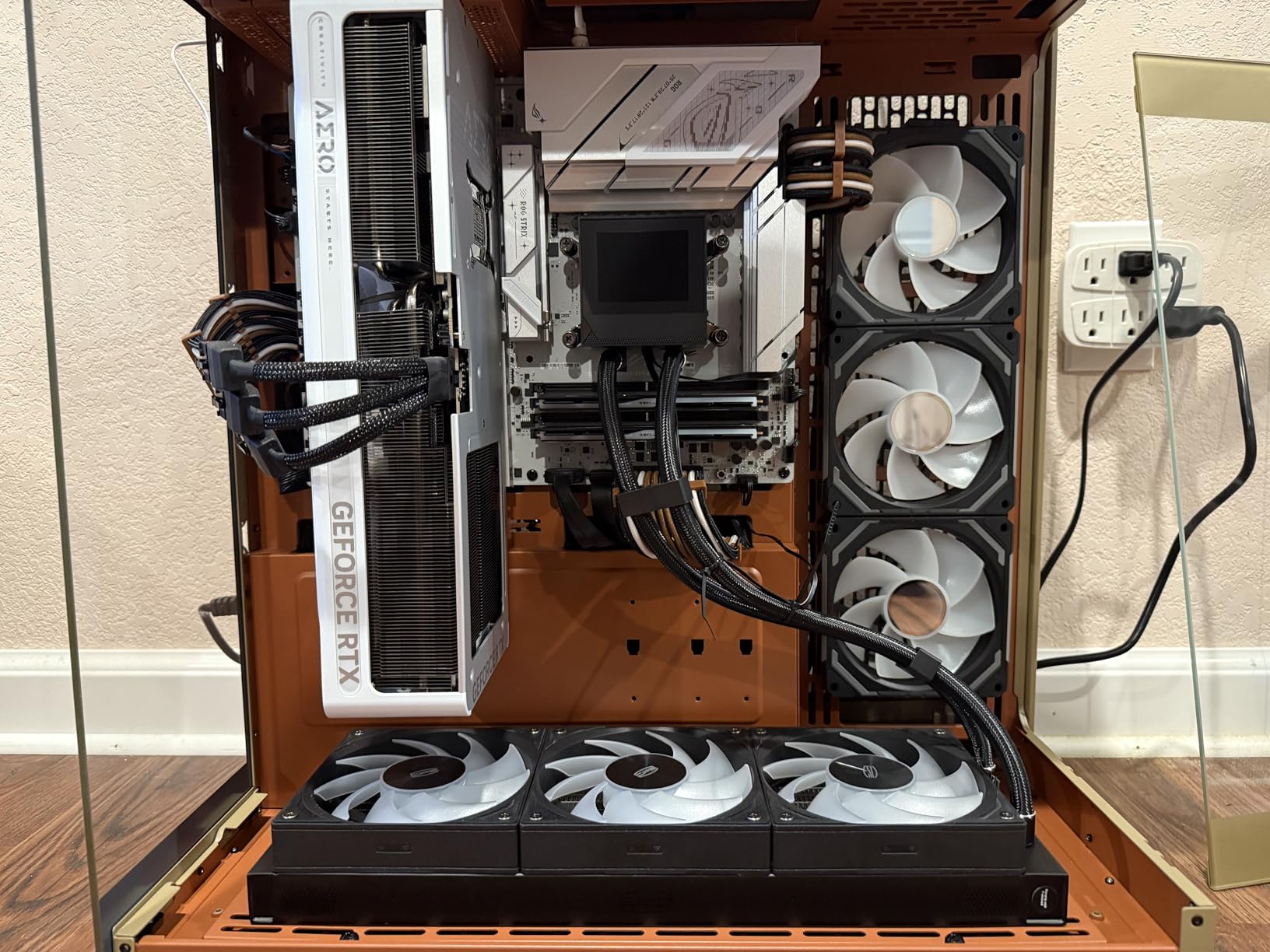1000W Fully Modular Power Supply, 80+ Gold PSU, ATX 3.1 & PCIe 5.1 Ready, Native Dual-Color 12V-2x6 Cable, RGB Low-Noise Smart Fan, 105°C-Rated Capacitors, Black customer photo 2