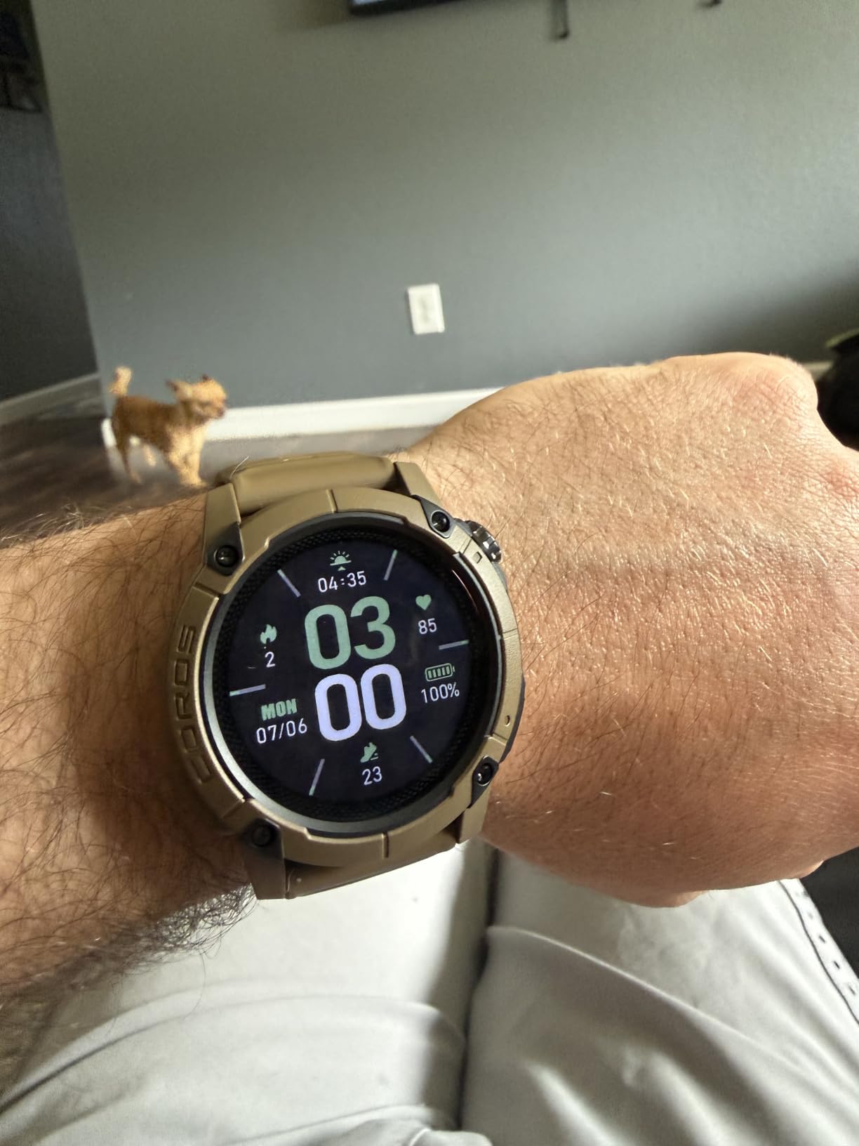 COROS Nomad GPS Outdoor Watch, 22-Day Battery Life, Fishing - Green customer photo 2