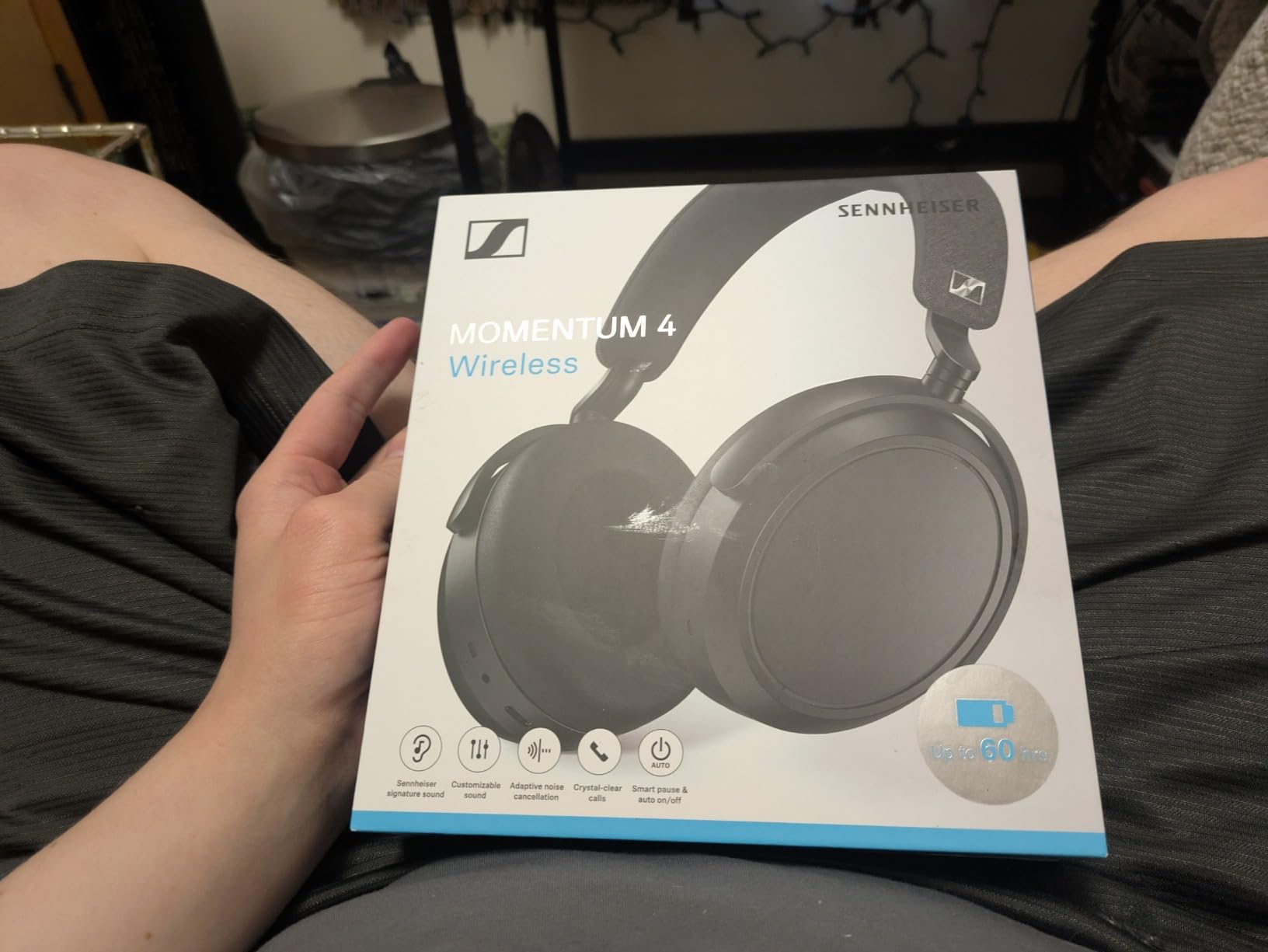 Sennheiser Momentum 4 Wireless Headphones, ANC, 60 Hr Battery, Brown customer photo 2