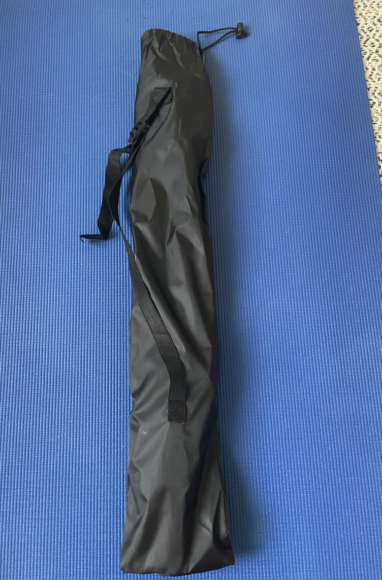Amazon Basics Trekking Poles, Lightweight Collapsible Hiking Sticks with Quick Lock, EVA Grip & All-Terrain Accessories, Adjustable Aluminum, Black, 53in customer photo 2