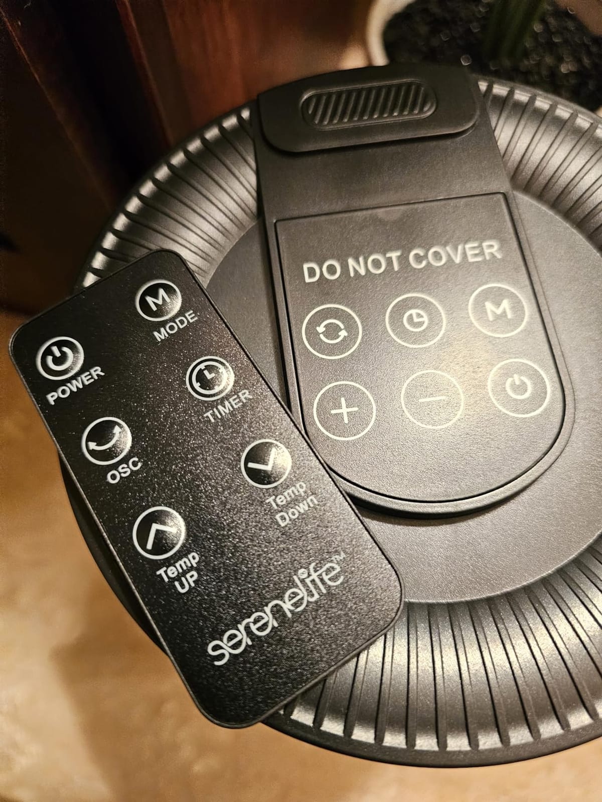 SereneLife Smart Space Heater – 1500W Indoor Electric Heater with Thermostat, Remote Control, 12-Hour Timer, Wi-Fi Enabled PTC Ceramic Heating for Home and Office, Black (5.9