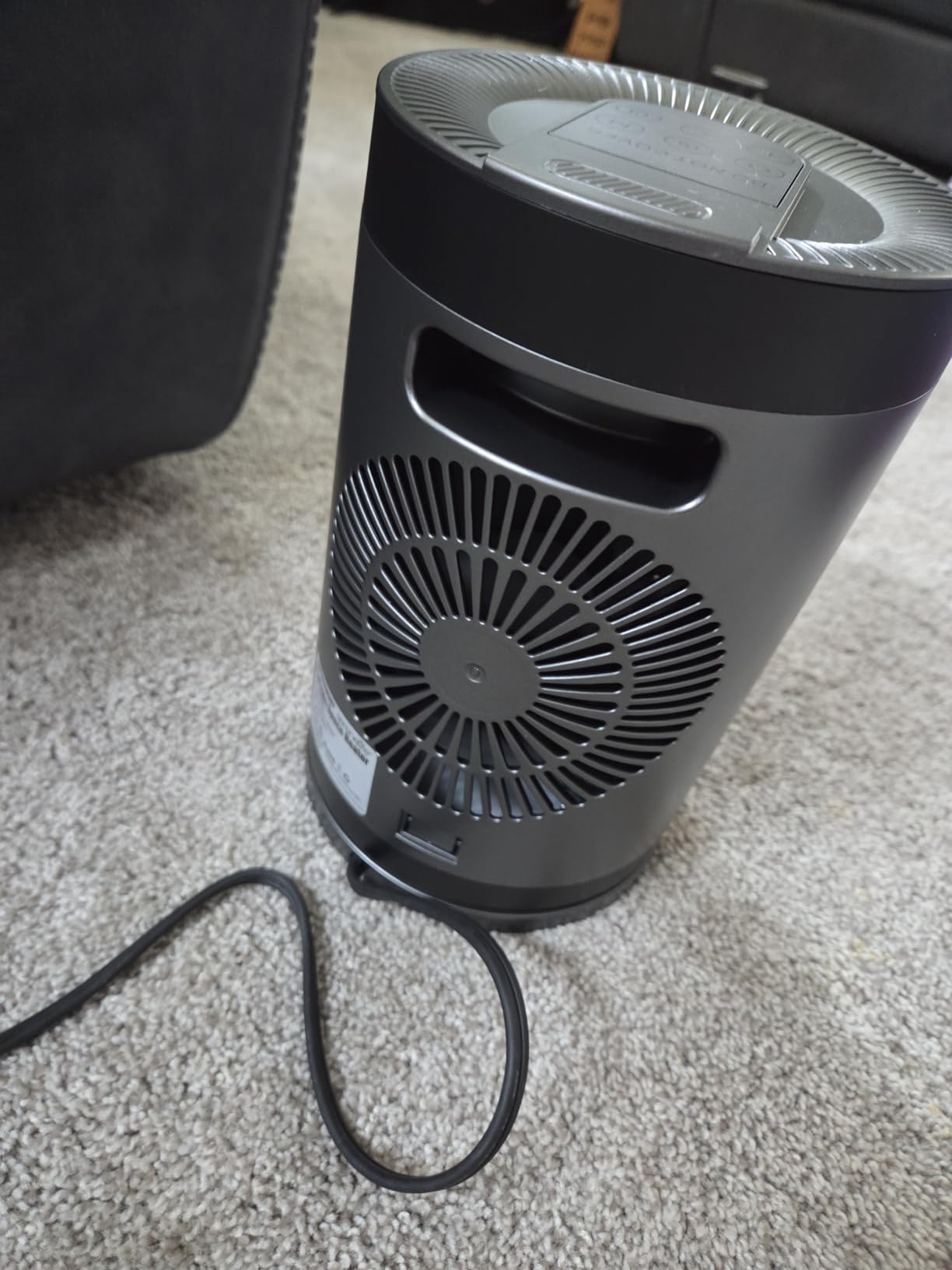 SereneLife Smart Space Heater – 1500W Indoor Electric Heater with Thermostat, Remote Control, 12-Hour Timer, Wi-Fi Enabled PTC Ceramic Heating for Home and Office, Black (5.9