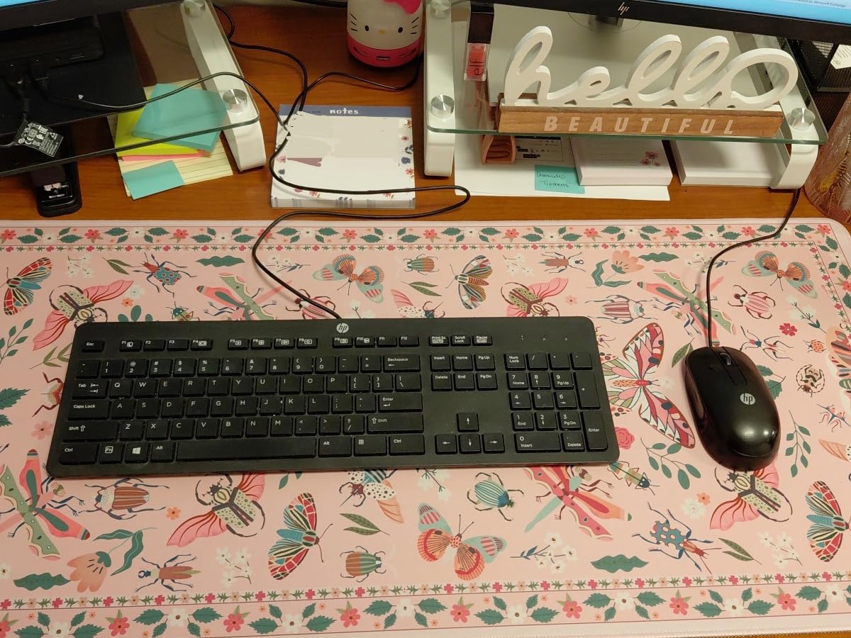 iCasso Desk Mat, Big Desk Pad,XXL Gaming Mouse Pad, Dark Green customer photo 2