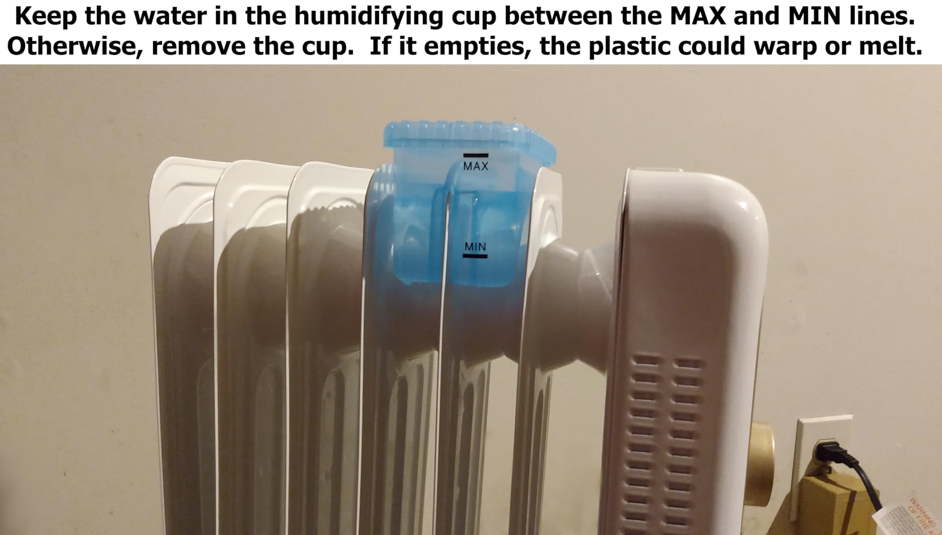 Dumos Oil Filled Radiator Heater with Adjustable Thermostat, Noiseless customer photo 2