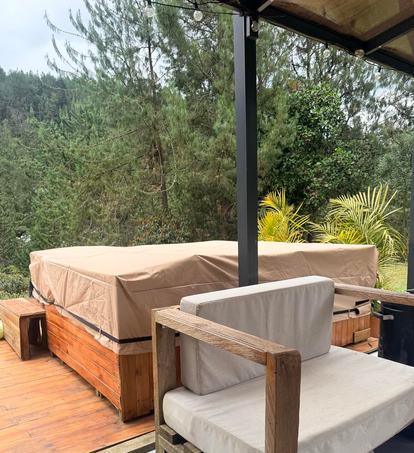QH.HOME 85x85 Square Hot Tub Cover, 1000D IP65 Waterproof customer photo 1