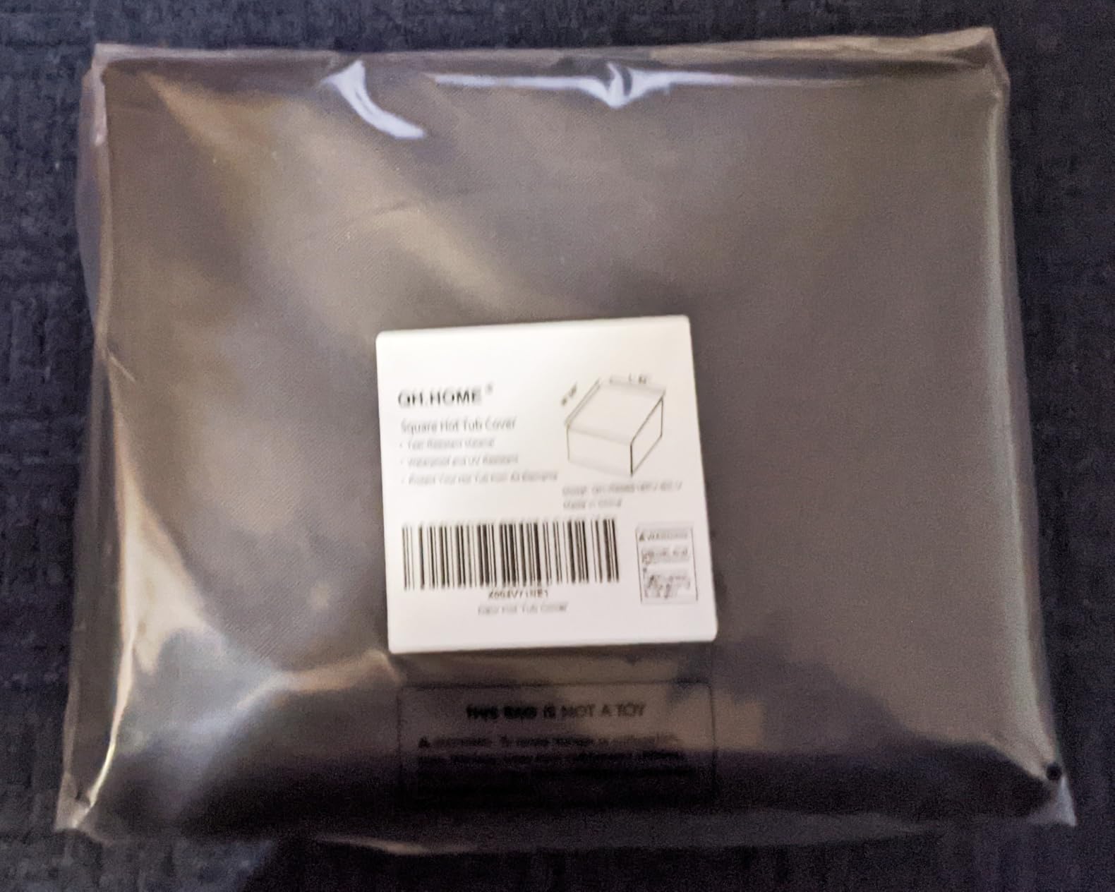 QH.HOME 85x85 Square Hot Tub Cover, 1000D IP65 Waterproof customer photo 2