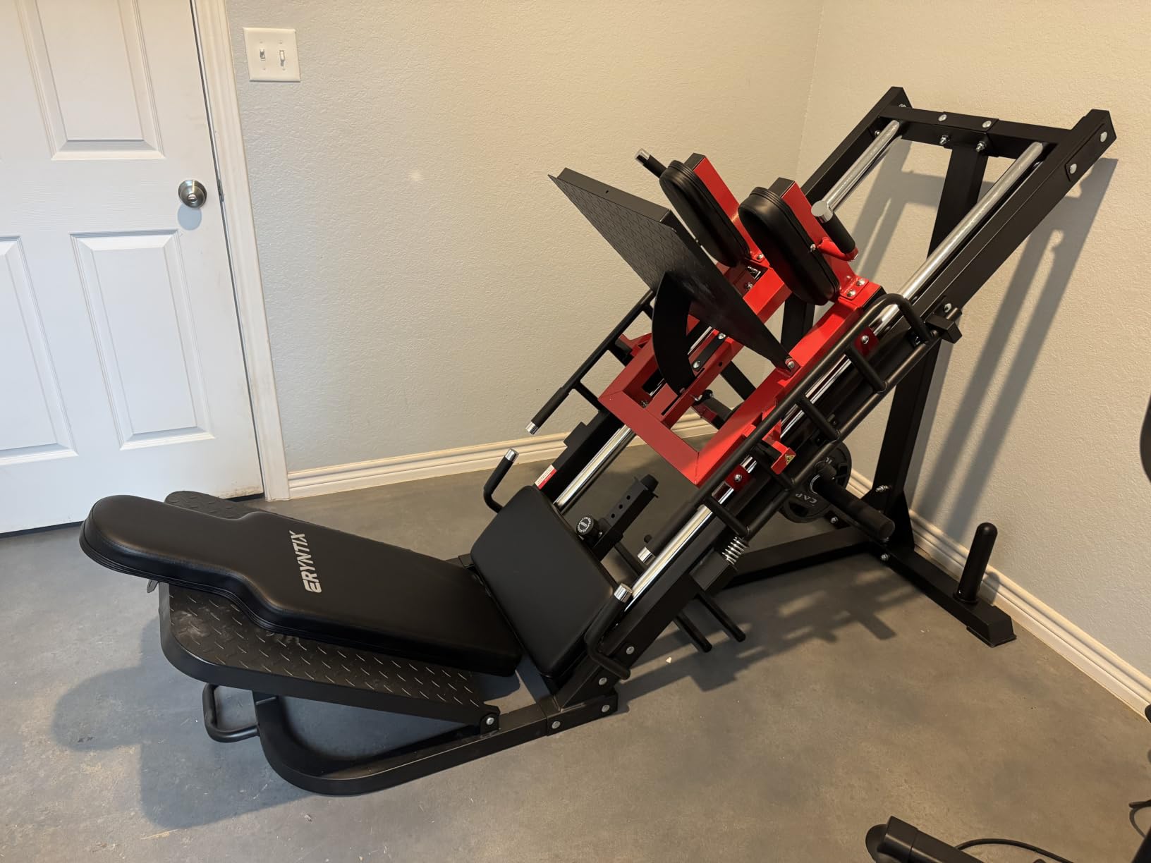 Leg Press Hack Squat Machine Combo, 45° Leg Exercise Machine ,Lower Body Special with Weight Storage for Quads, Hamstring, Glutes, Calves, Compact Home Gym Leg Day Equipment customer photo 1
