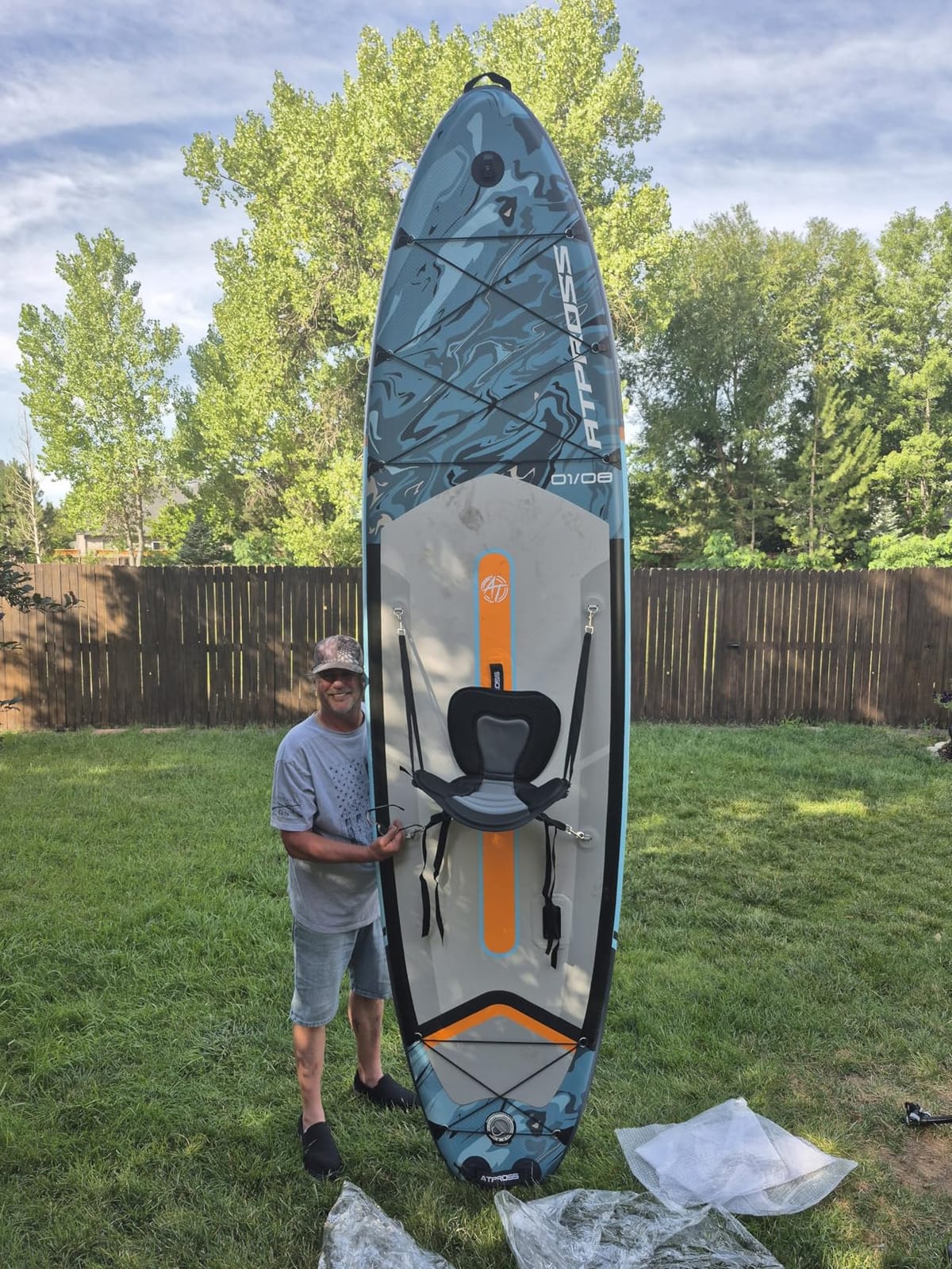 Inflatable Paddle Board, 450lbs Extra Wide Stand Up Paddleboard customer photo 1