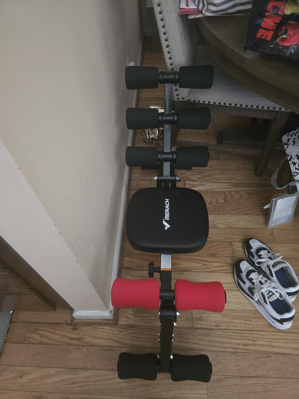 MERACH Ab Machine, Adjustable Ab Trainer, Sit Up Exercise Equipment 300LBS customer photo 1