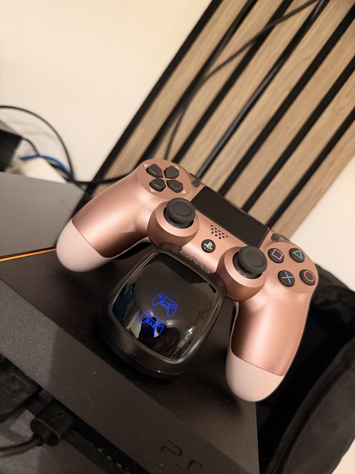 OIVO PS5 Controller Charger Station Compatible with PlayStation 5 Dualsense & Edge Controllers, RGB PS5 Controller Charging Dock Holder Stand with Fast Charge Cable for PS 5 Accessories Kits customer photo 2