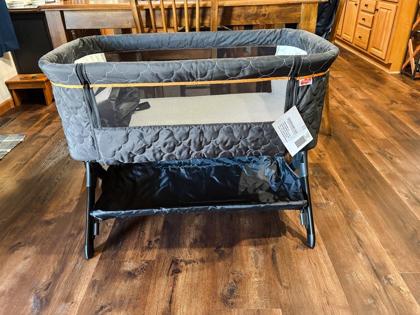 Pamo babe Bedside Bassinet for Baby, 3-in-1 Foldable Travel Bassinet with Wheels, Portable Baby Bassinet Adjustable Height, Storage Bag, Baby Bedside Sleeper Ideal Gift for Newborn Parents (Beige) customer photo 1