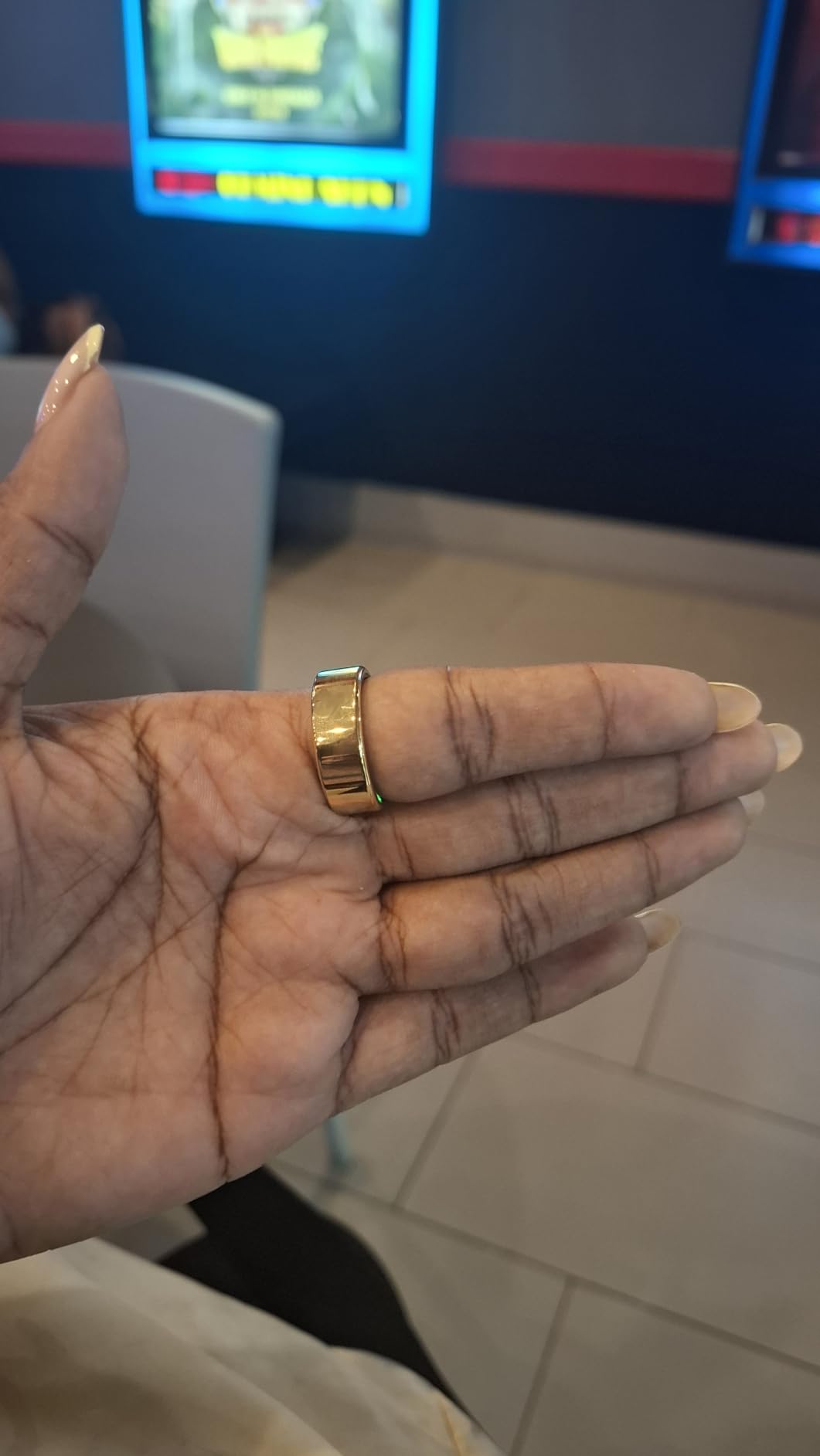 Smart Ring for Women, Health Tracker & 5ATM, COLMI R02. (Gold, 8#) | No Subscription Fee & Skin Temperature, Heart Rate, Blood Oxygen, Sleep Health Monitoring, Sports Tracking, Menstrual Cycle. customer photo 2