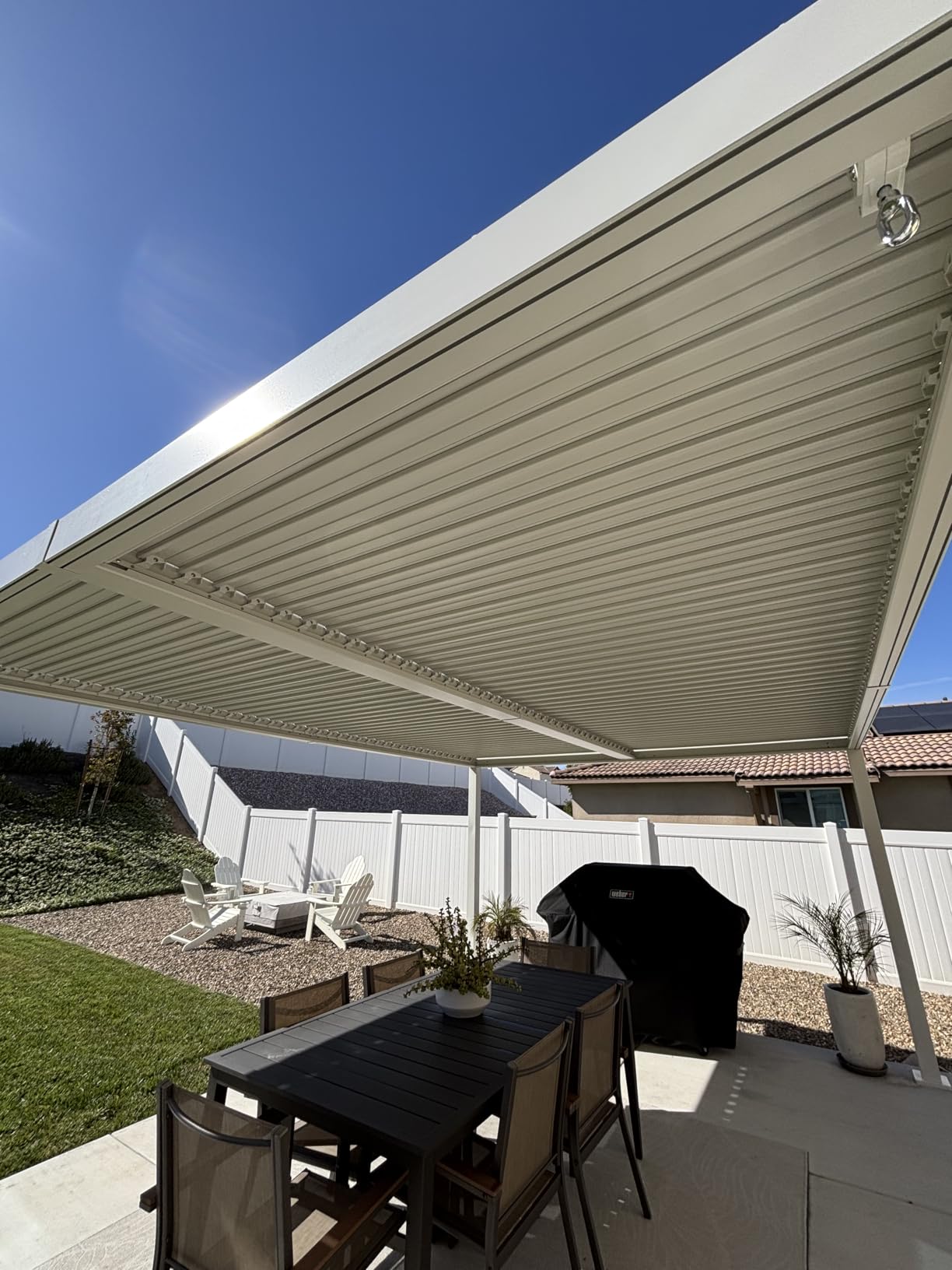 Kozyard Outdoor Louvered Pergola 12' x 12' Sun Shade Aluminum Patio Shelter customer photo 2