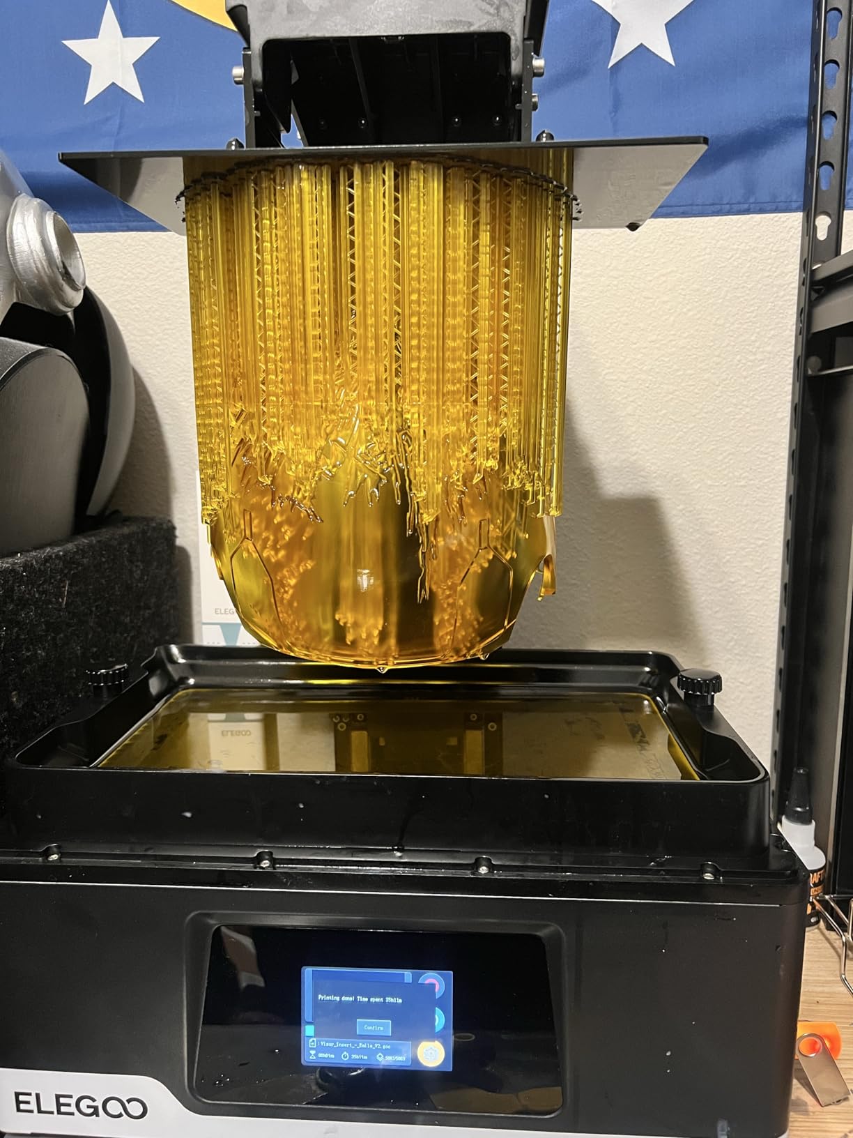 ELEGOO Jupiter 2 Resin 3D Printer, 16K Large MSLA 3D Printing Machine, Auto-Leveling, Smart Tank Heating, Auto Resin Feeding, Smart Mechanical Sensor, Wi-Fi Cluster, Build Size 302.4 × 161.98 × 300 mm | Auto-Leveling, Tank Heating, Auto Resin Feeding, Smart Mechanical Sensor, Wi-Fi Cluster, Build Size 302.4 × 161.98 × 300 mm customer photo 1