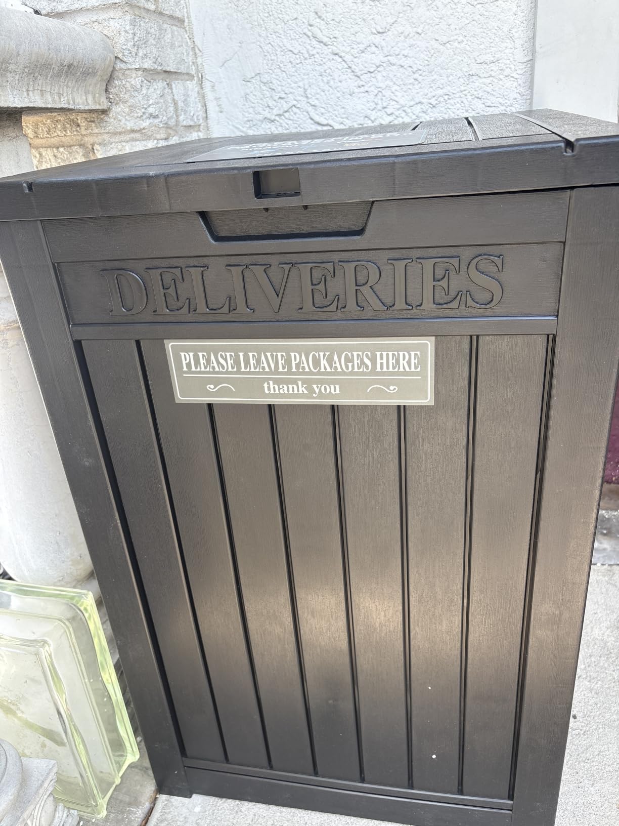 Package Delivery Box for Outside, Classic Black customer photo 1