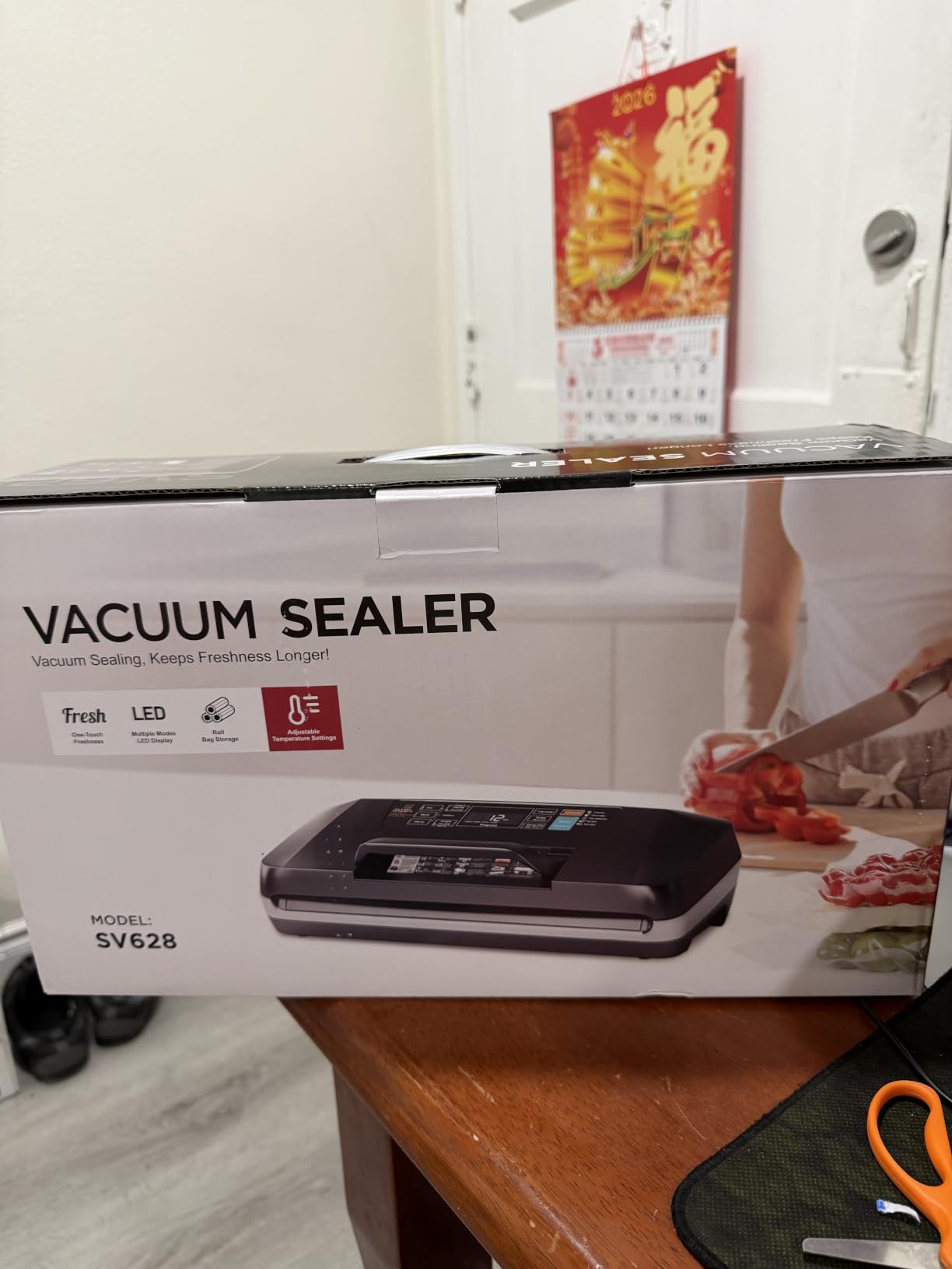 Vacuum Sealer Machine, 230W 95KPa Food Sealer Built-in Cutter & Bag Storage customer photo 1