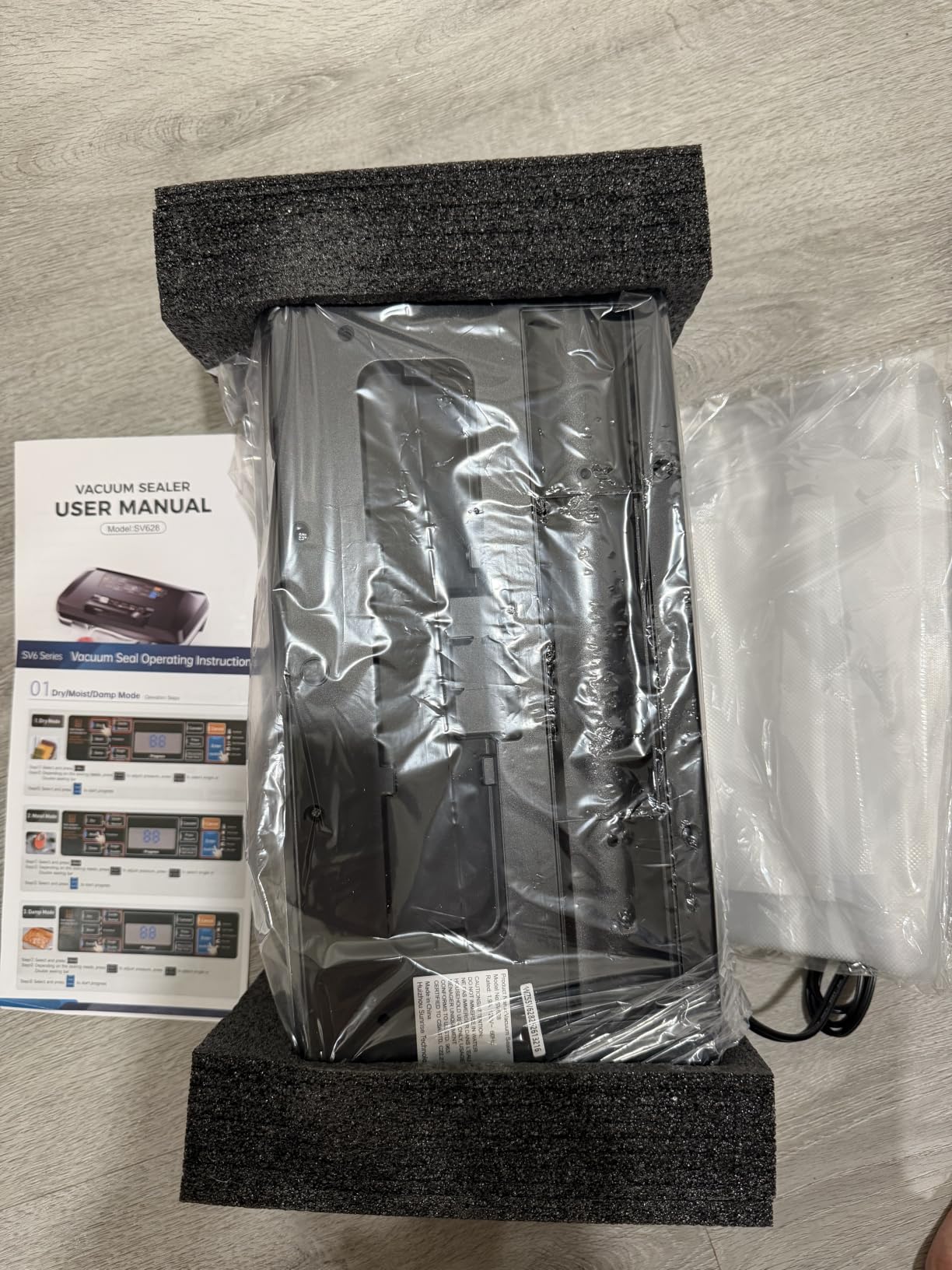 Vacuum Sealer Machine, 230W 95KPa Food Sealer Built-in Cutter & Bag Storage customer photo 2