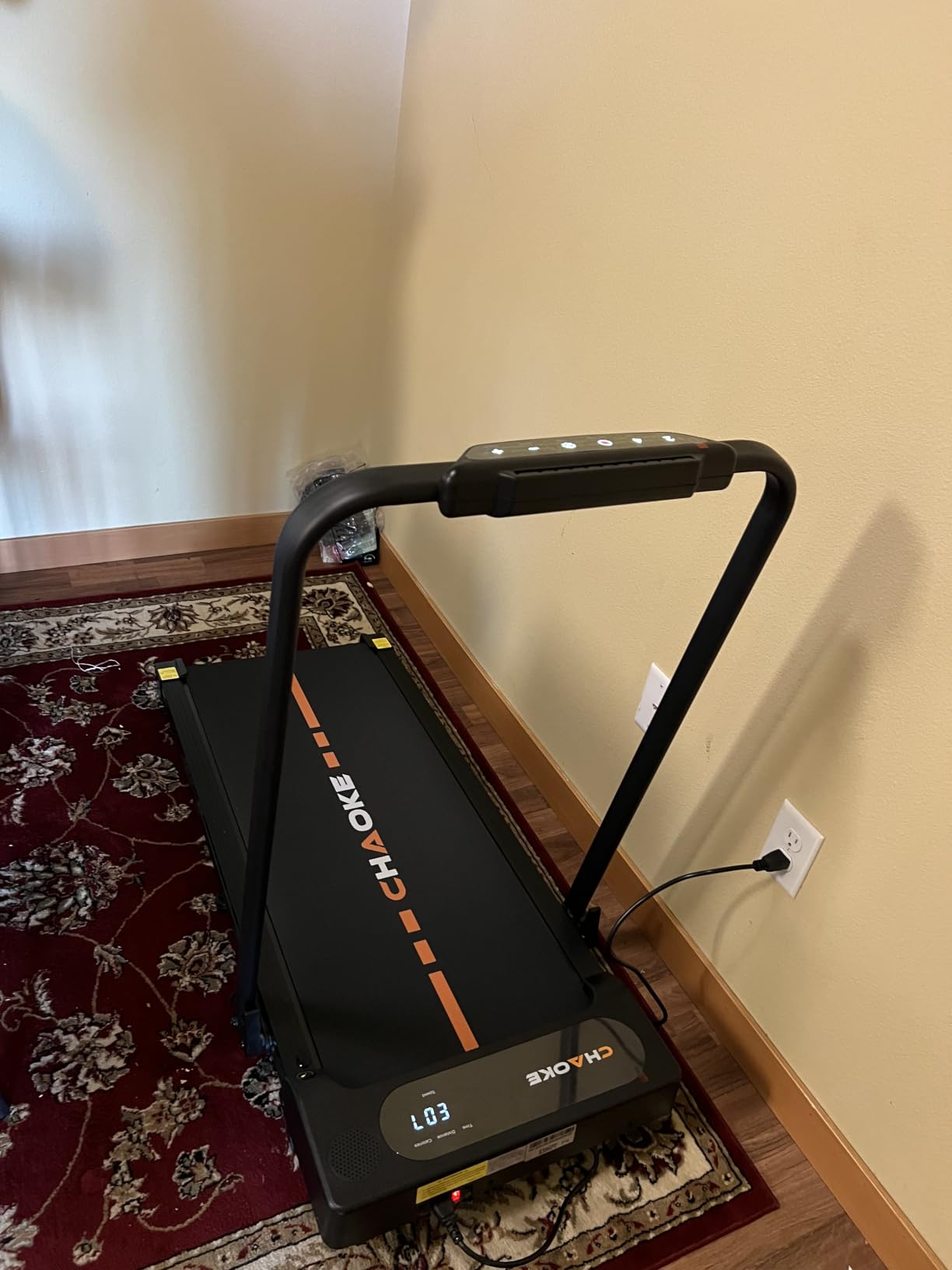 Walking Pad Treadmills for Home with 7.5MPH, Built-in Speaker, Upgrade 3.0HP Foldable Treadmills with 10% Incline, Compact Running Machine with APP, 350 LBS, LED Display, Remote Control customer photo 2