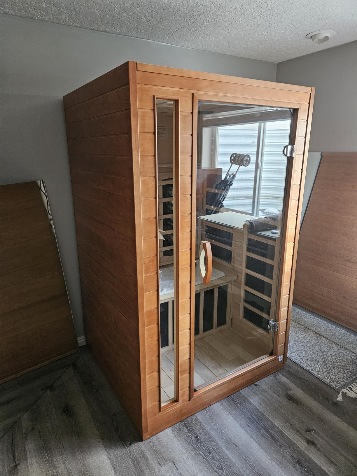 DYNAMIC SAUNAS Santorini Full Spectrum Infrared Sauna w/Red Light Therapy customer photo 2