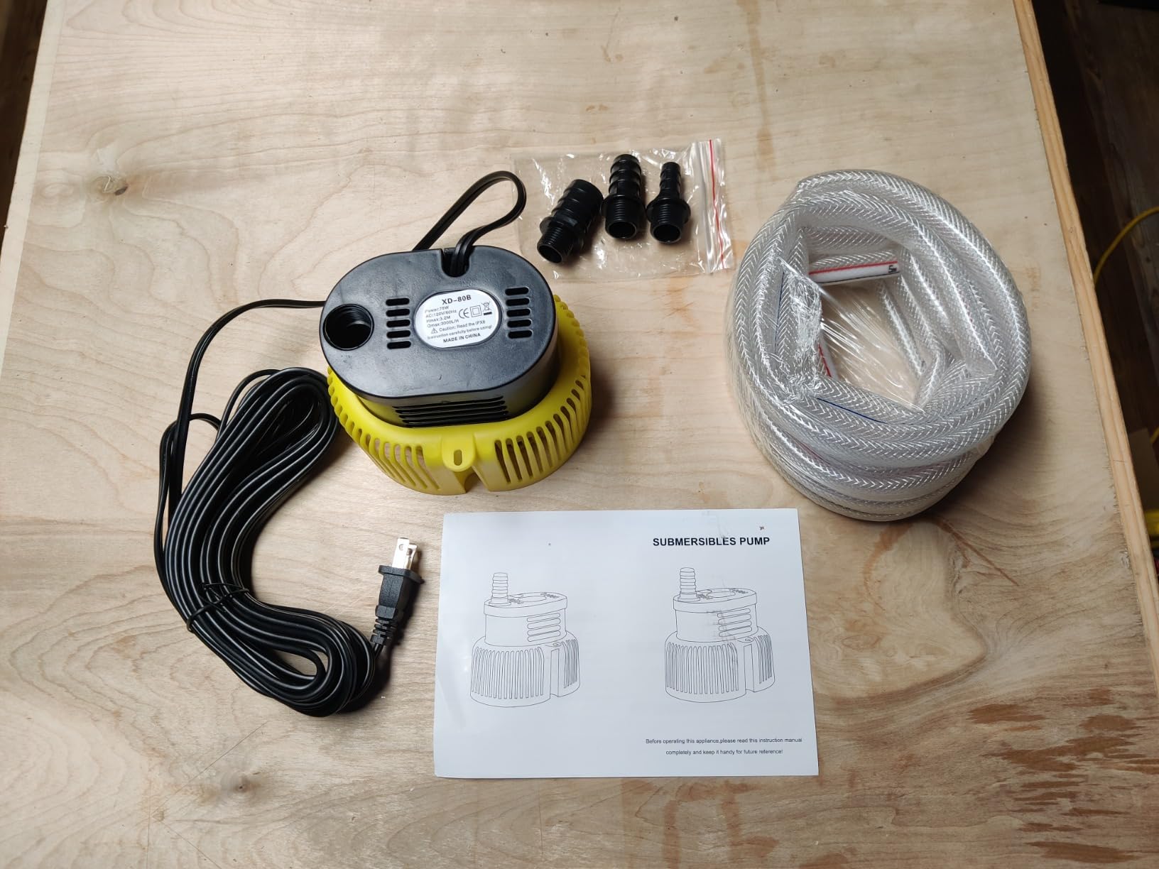 AgiiMan 1HP Automatic Pool Cover Pump, Submersible Sump Pump, Light Blue customer photo 2