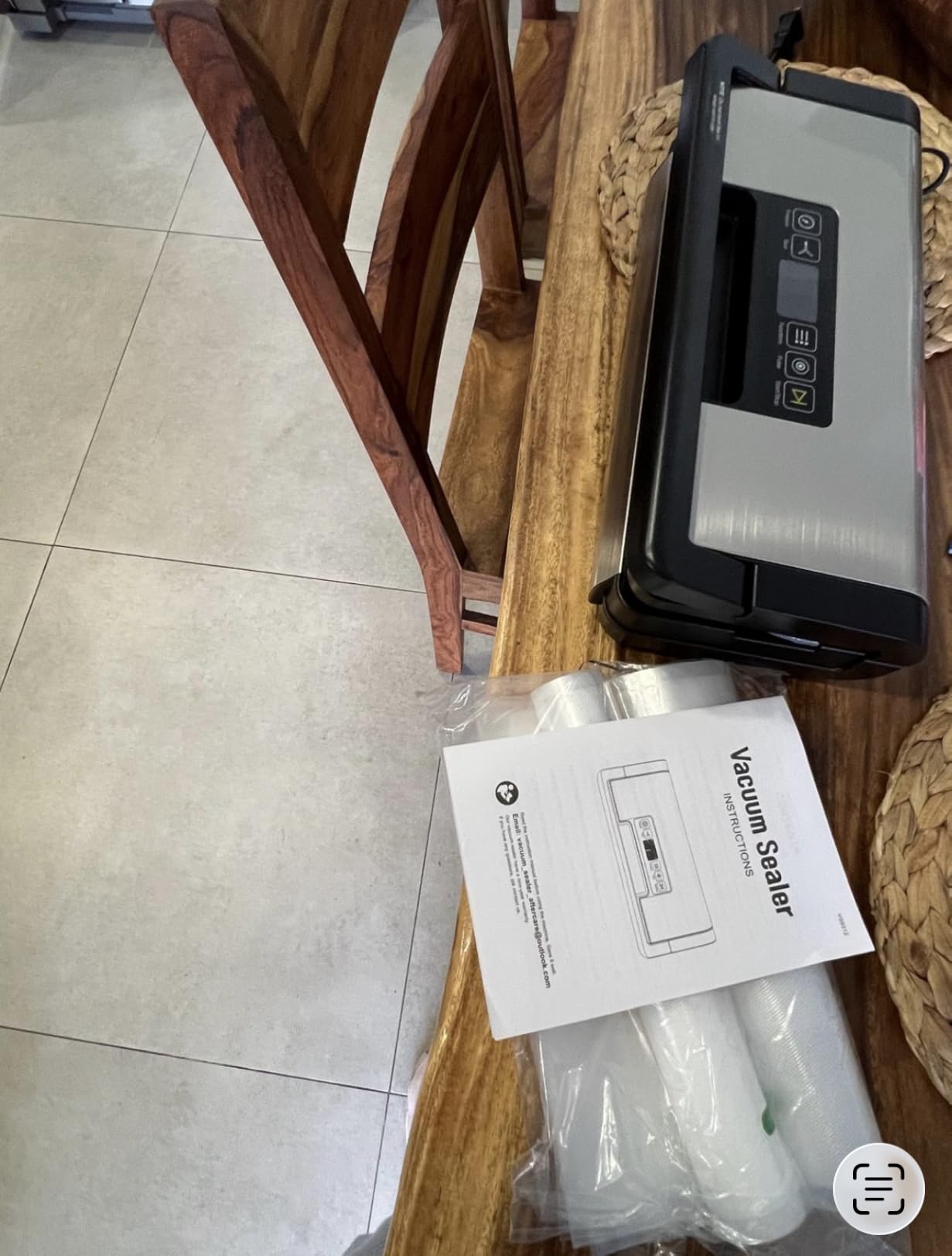 Vacuum Sealer for Food, 95kPa Food Saver Vacuum Sealer Machine, Dry/Moist Food, Automatic Food Sealer, Touch Display, Double Heat Seal (Gunmetal Steel) customer photo 1