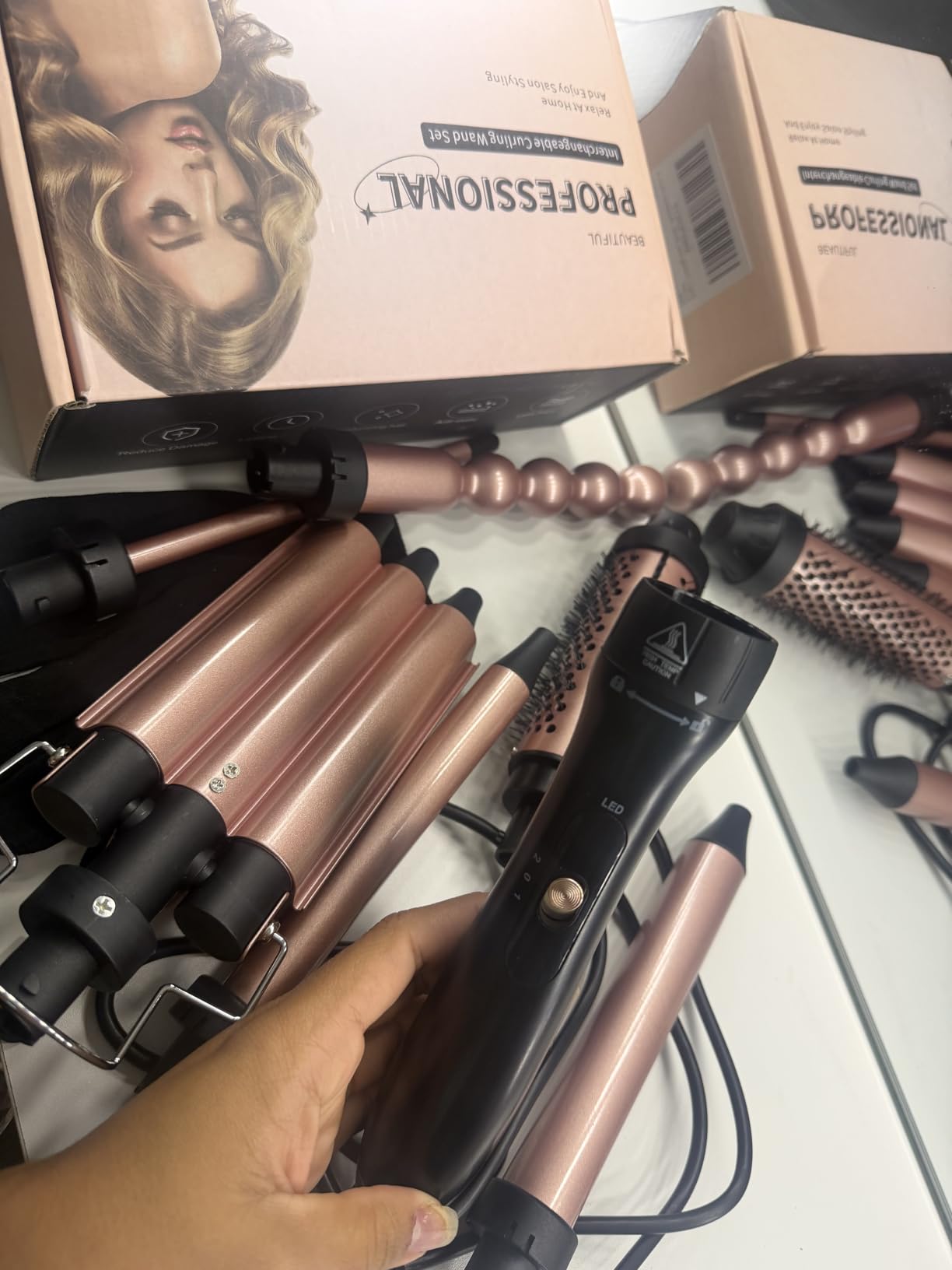 6-in-1 Curling Iron Set, 3/8