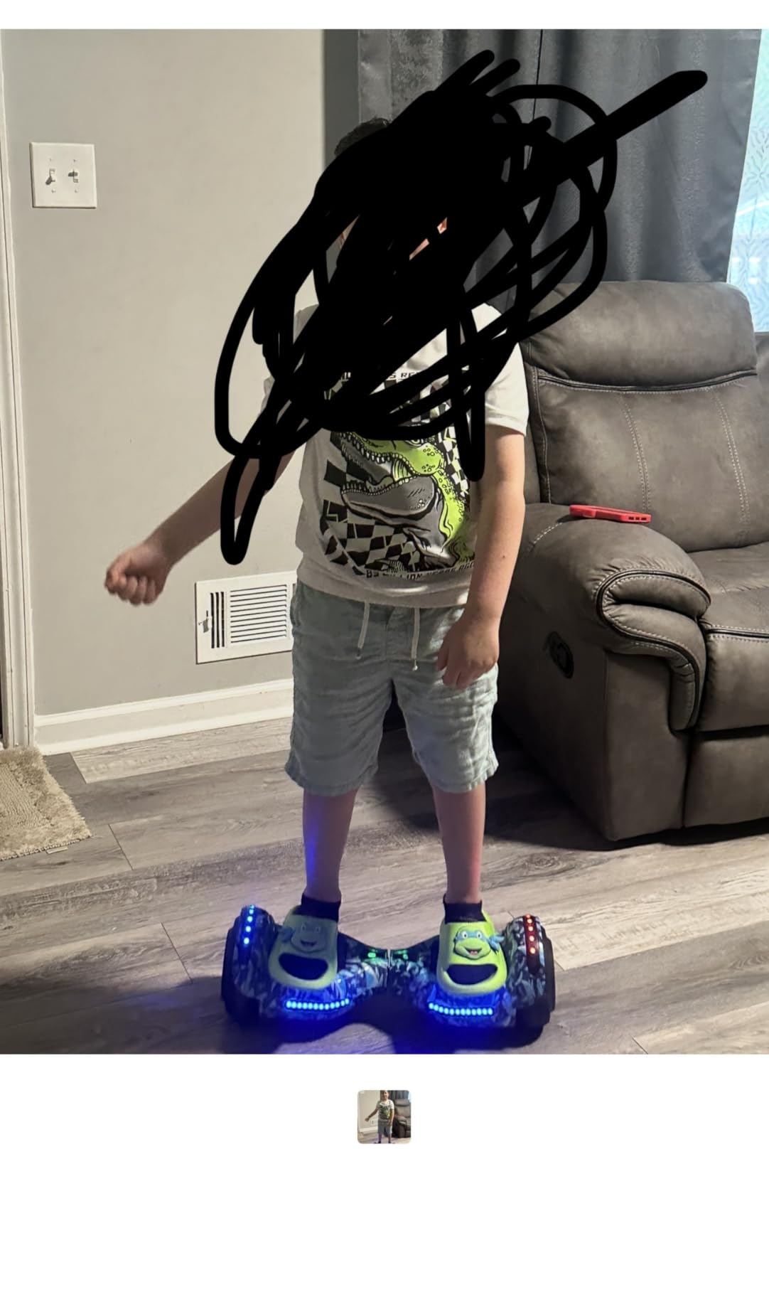 Hoverstar Hoverboard for Kids 7-12, Bluetooth & LED Lights, 2026 Upgraded customer photo 1