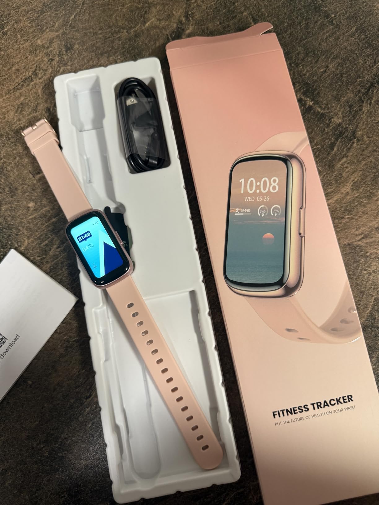 Fitness Tracker, Smart Watches for Women Men with 24/7 Heart Rate/Blood Pressure/Blood Oxygen Monitor, Sleep Tracker, Calories&Step Counter, IP68 Waterproof Health Activity Trackers for Android&iPhone customer photo 1