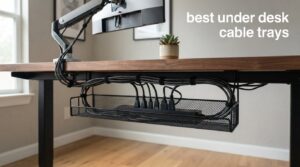 best under desk cable trays