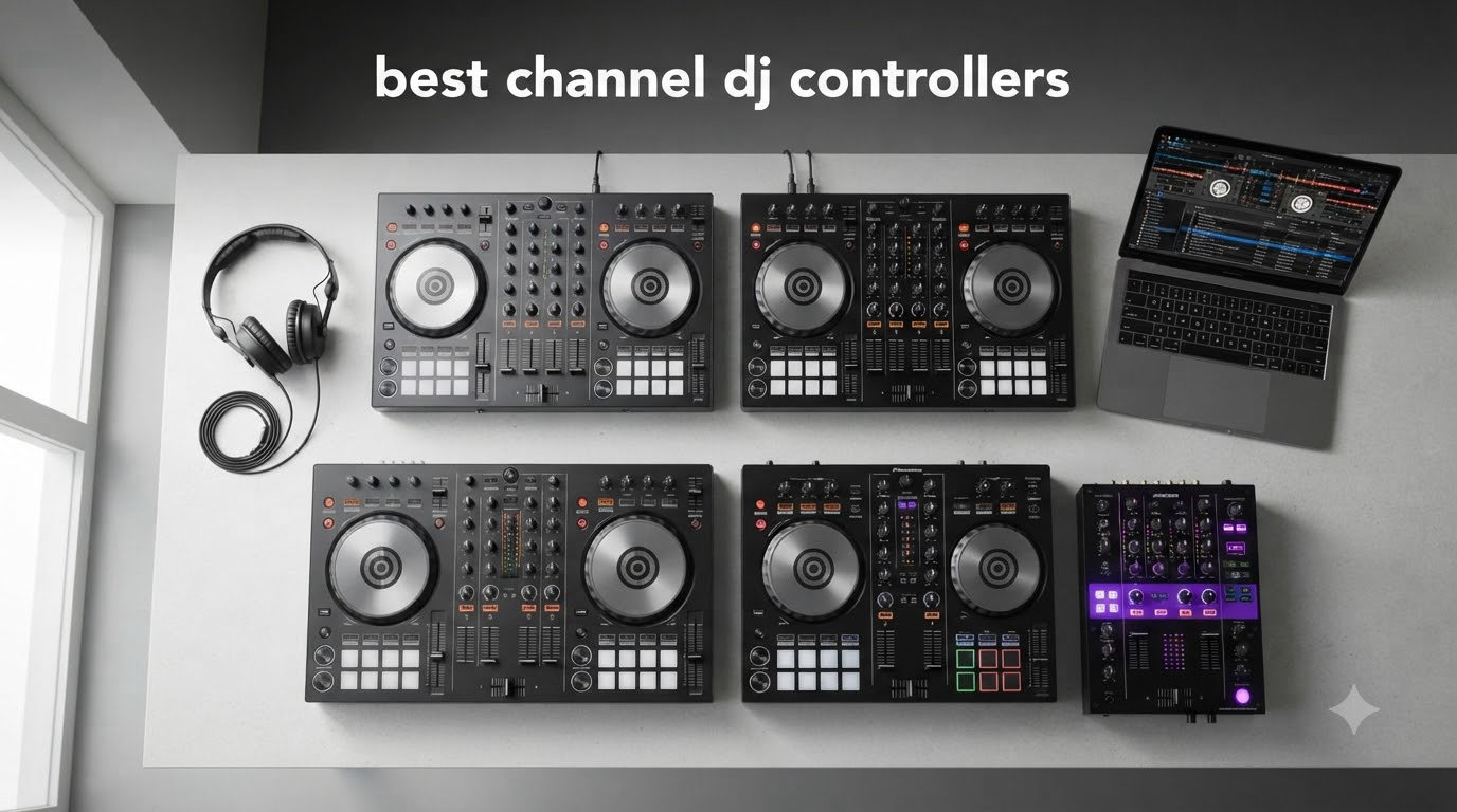 best 4 channel dj controllers