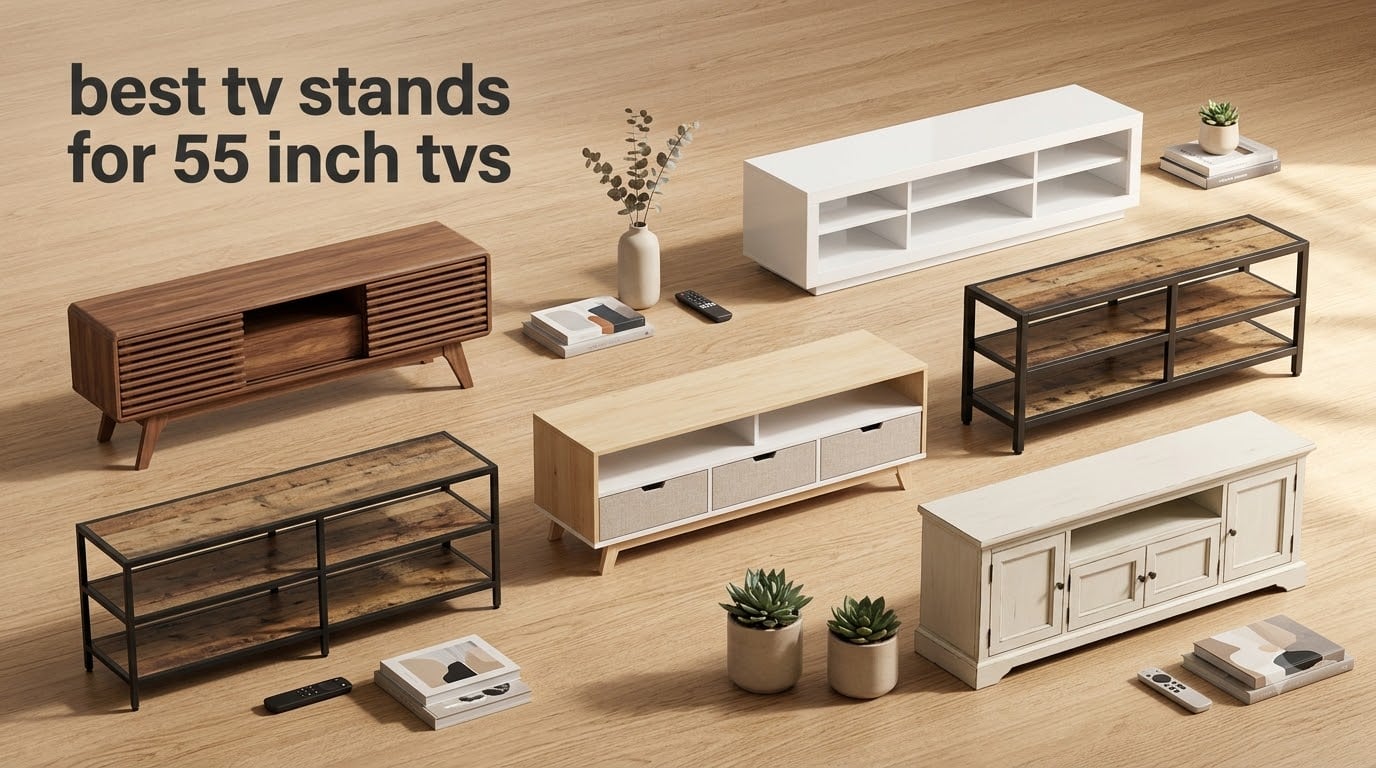 best tv stands for 55 inch tvs