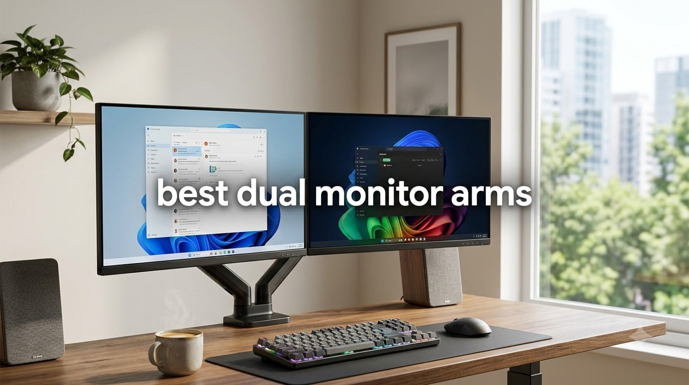 best dual monitor arms