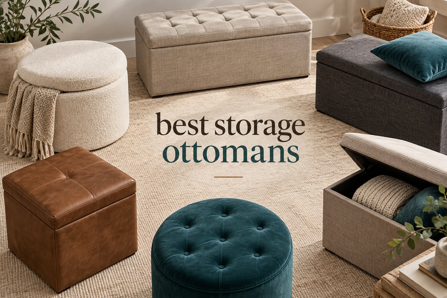 best storage ottomans